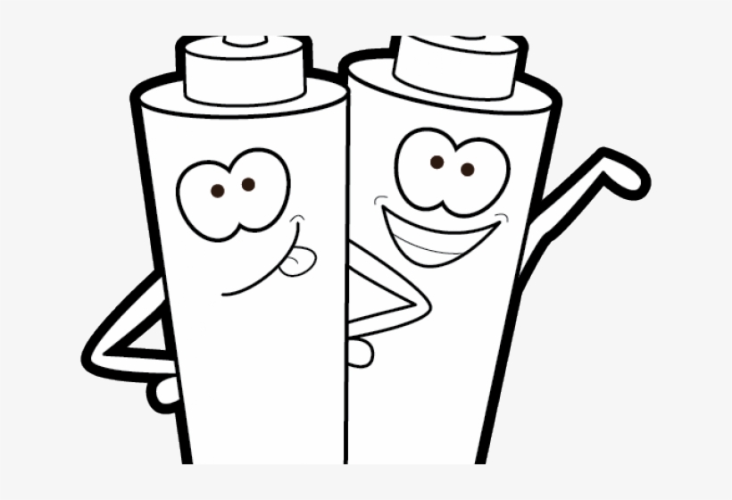 Barbecue Clipart Cute - Black And White Ketchup Cartoon, transparent png
