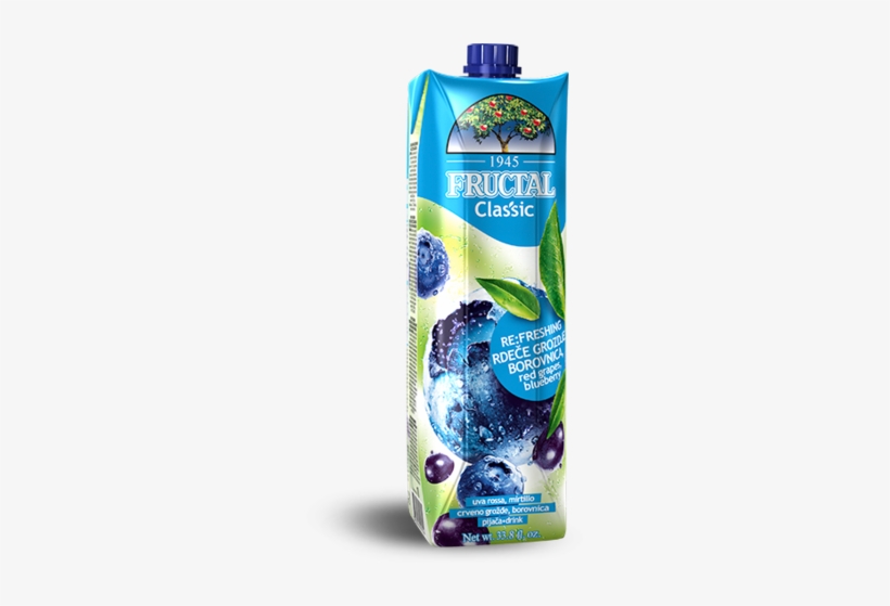 Red Grapes And Blueberry Juice 1 L - Red Grapes And Blueberry Juice (fructal) 1 L, transparent png