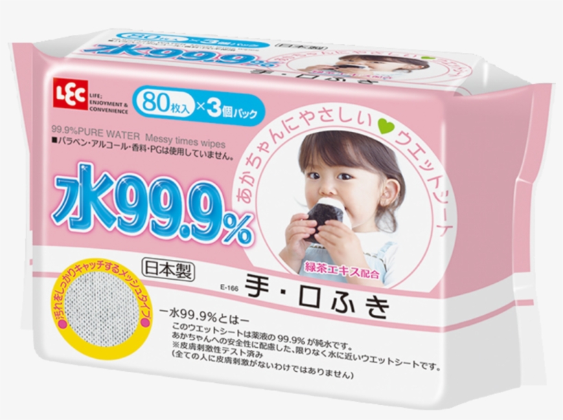 9% Pure Water Baby Wipes 80 Sheets X - 日本 純 水 濕 紙巾, transparent png