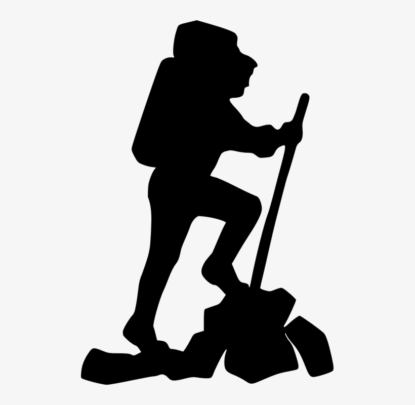 Backpacker, Hiking, Backpacking, Hiker, Stick - Hiker Clipart, transparent png
