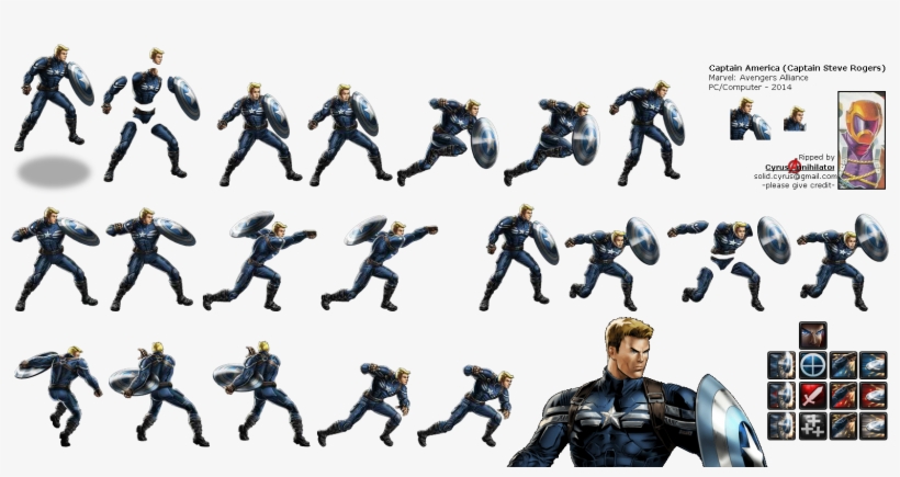 Click To View Full Size - Captain America Sprites Infinity War, transparent png