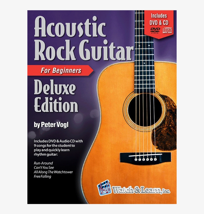 Watch & Learn Acoustic Rock Guitar Book - Acoustic Rock Guitar Deluxe Edition [book], transparent png