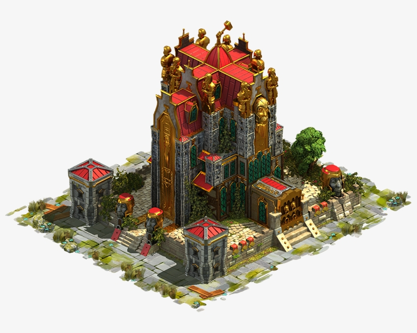 D Townhall Humans 02 Cropped - Elvenar Humans Main Hall, transparent png