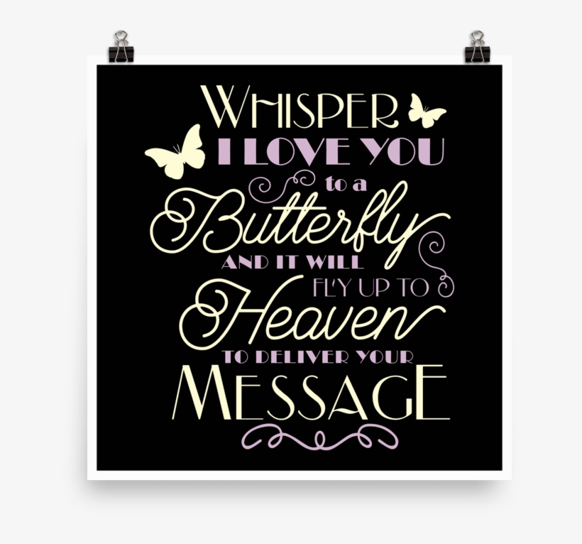 Whisper I Love You Paper Poster - Paper, transparent png
