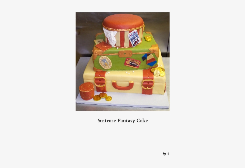 Suitcase Fantasy Wedding Cake - Wedding Cake, transparent png