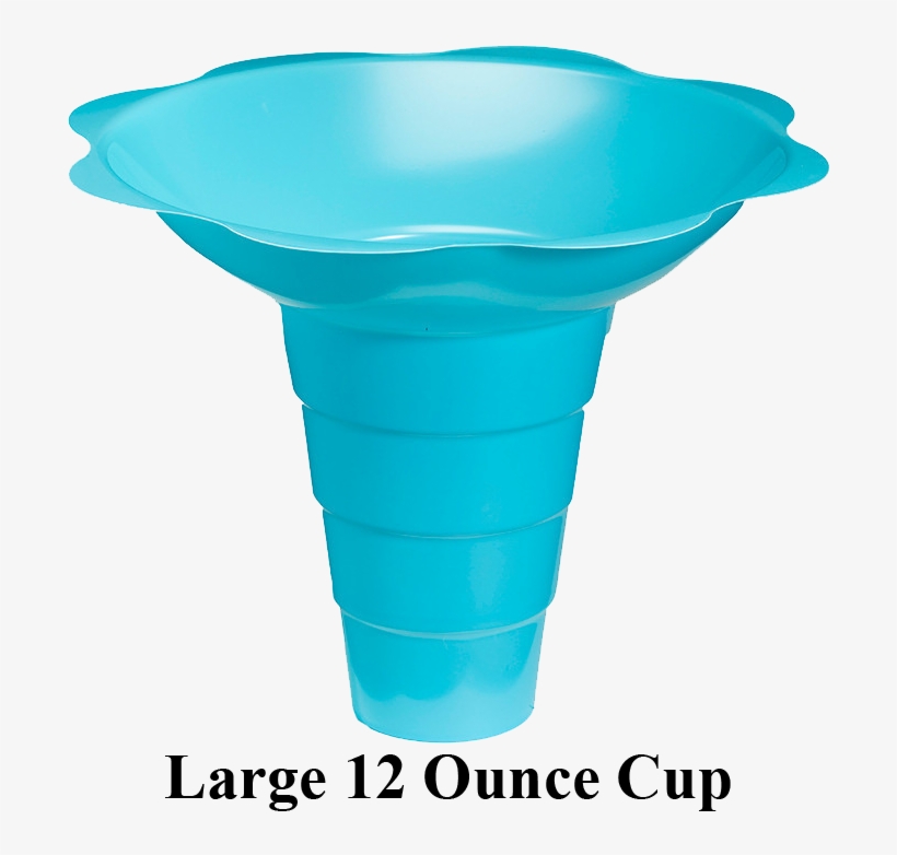 Flower Cups Two Colors - Flower Cup Snow Cone Pink, transparent png