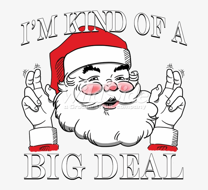 I'm Kind Of A Big Deal Santa Christmas Baseball Raglan, transparent png