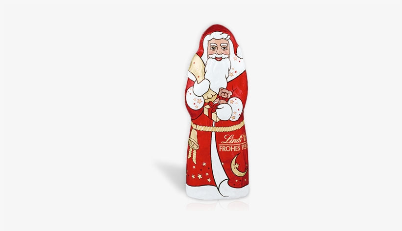 Lindt Santa Milk - Lindt Milk Chocolate Santa 40g, transparent png
