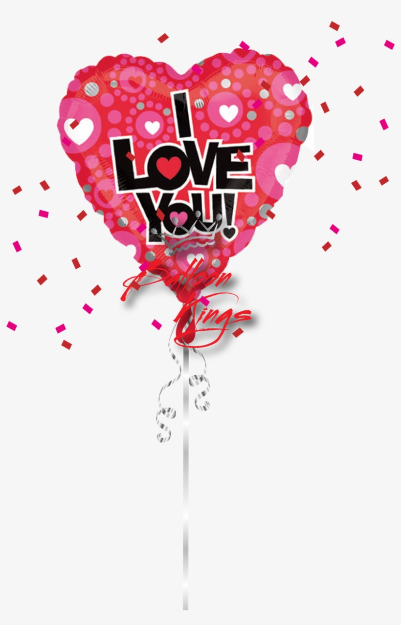 I Love You Heart Dot - 18 Inch Love Heart Dot Pattern 2s- Flat, transparent png