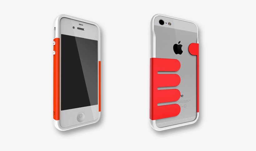 Red-white Handhold Iphone 5 Wallet Cases By Felix - Mobile Phone, transparent png