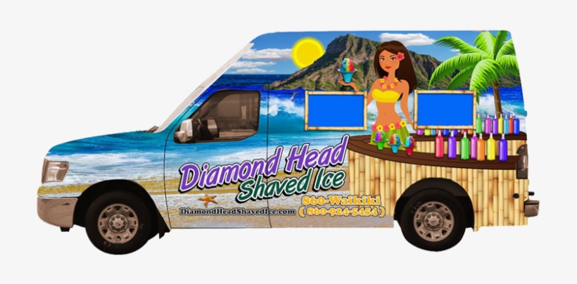 Diamond Head Shaved Ice Truck - Shave Ice, transparent png