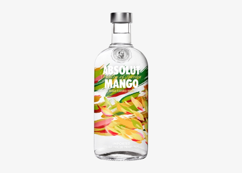 Picture Of Absolut Mango Vodka 700ml - Absolut Mango Flavoured Vodka, transparent png