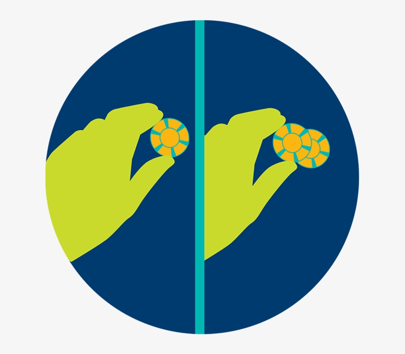 One Hand Is Seen Holding A Single Chip - Ontario Lottery And Gaming Corporation, transparent png