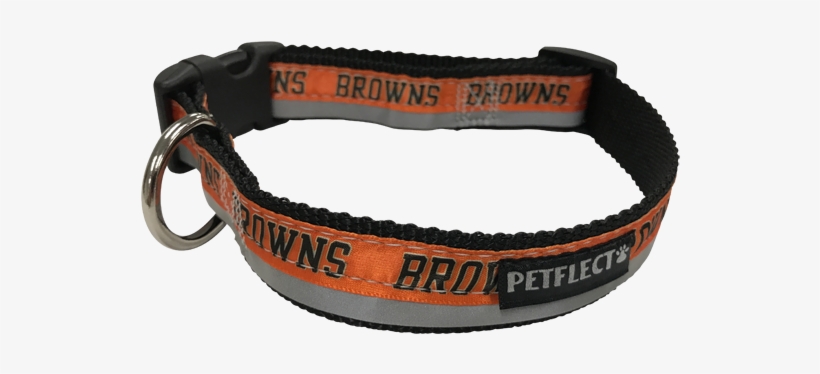 Petflect Cleveland Browns Dog Collar - Dog Collar, transparent png