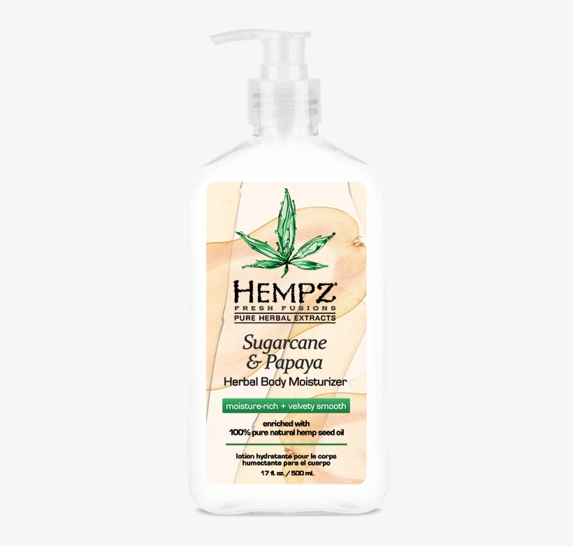 Sugarcane & Papaya Moisturizer - Body Moisturizer Hempz Lotion Sugarcane And Papaya, transparent png