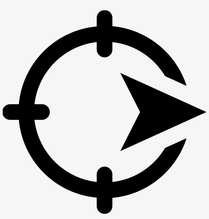 This Symbol Is Like A Bare-bone Compass, With A Point - Customer Segment Icon, transparent png