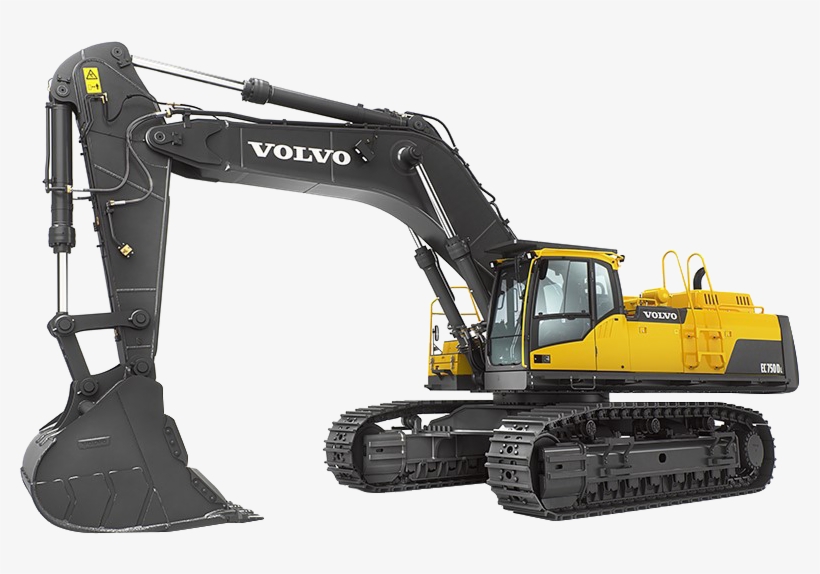 Volvo Ec750d Crawler Excavator - Volvo Excavator, transparent png