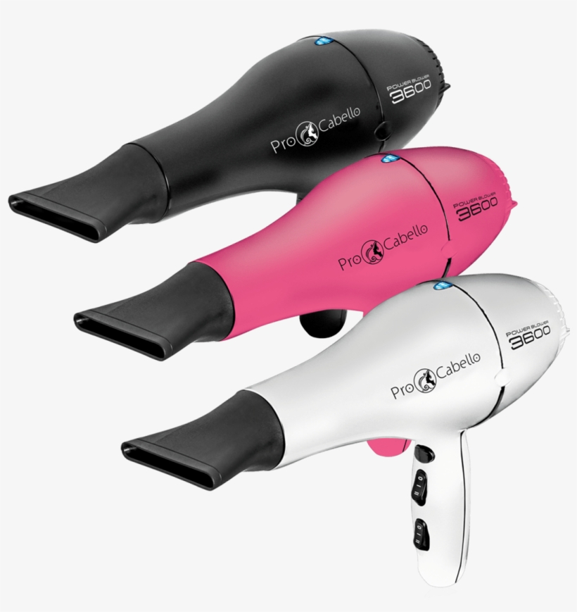 Procabello Professional Hair Blow Dryer (white), transparent png