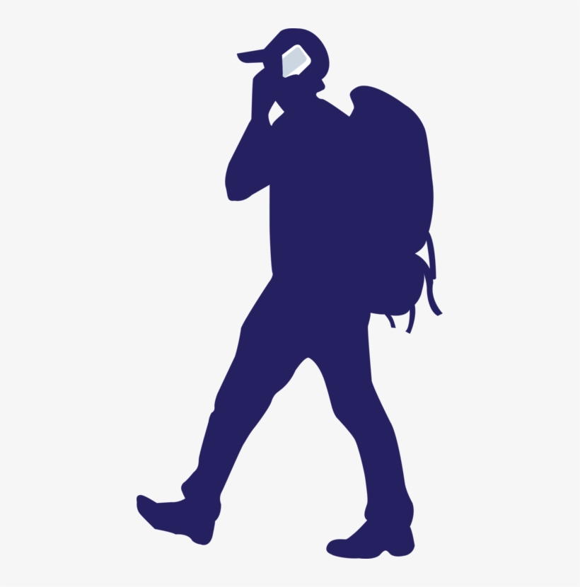 Backpacking Hiking Silhouette Travel - Backpacker Silhouette, transparent png
