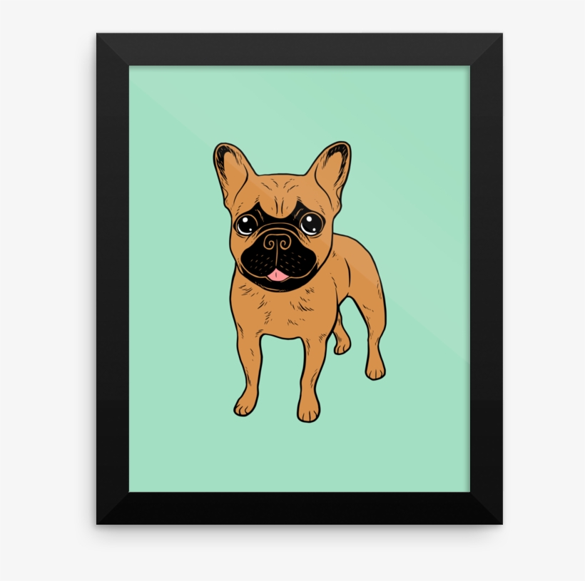 Golden Fawn Frenchie Framed Photo Paper Poster - Golden Fawn, transparent png