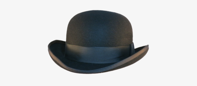 Bowler-wide Brim - Wool Felt Bowler Hat, transparent png