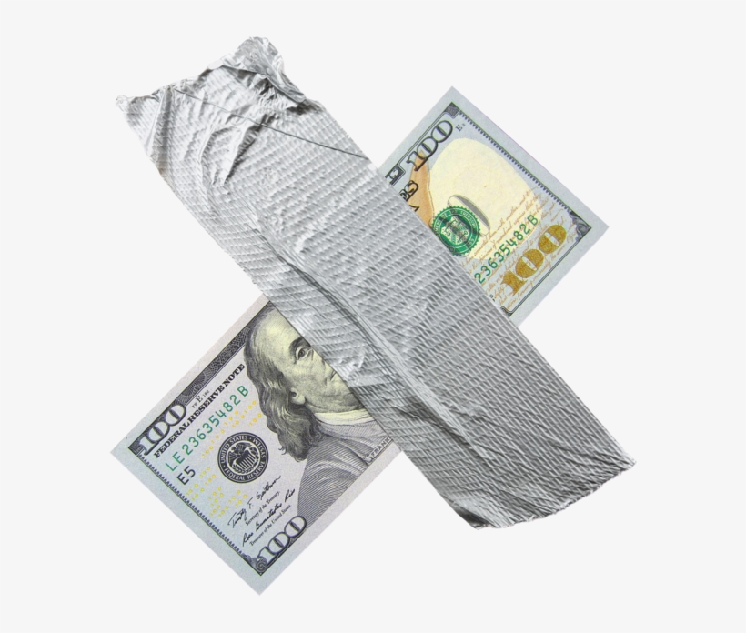$100 Bill - Cross Of Tape, transparent png