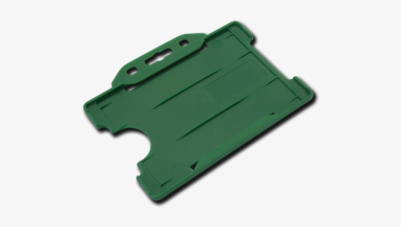 Green Open Face 'bulldog' Single Sided Rigid Badge - Idm Open Face Rigid Badge Holder - Pack, transparent png