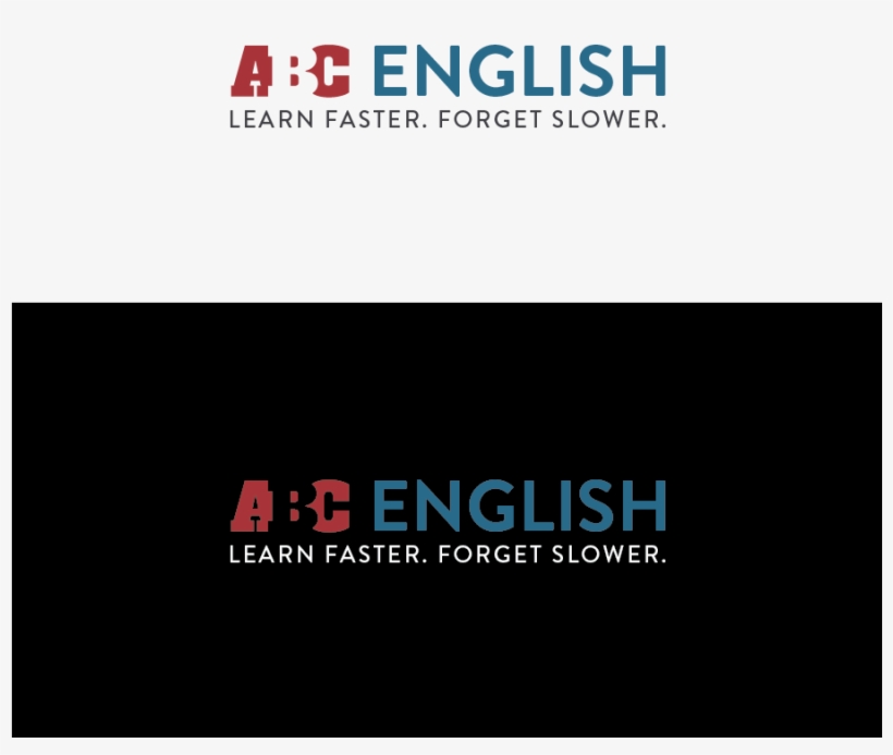 Logo Design By Green Tarsier For Abc English Language - Design, transparent png
