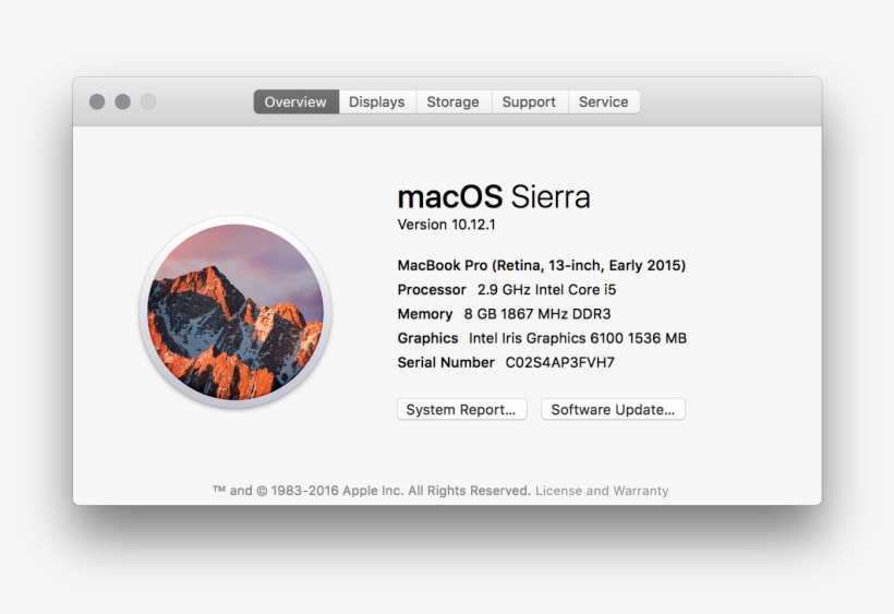 Macbook Pro Version Info - Mac Macbook Pro 2017, transparent png
