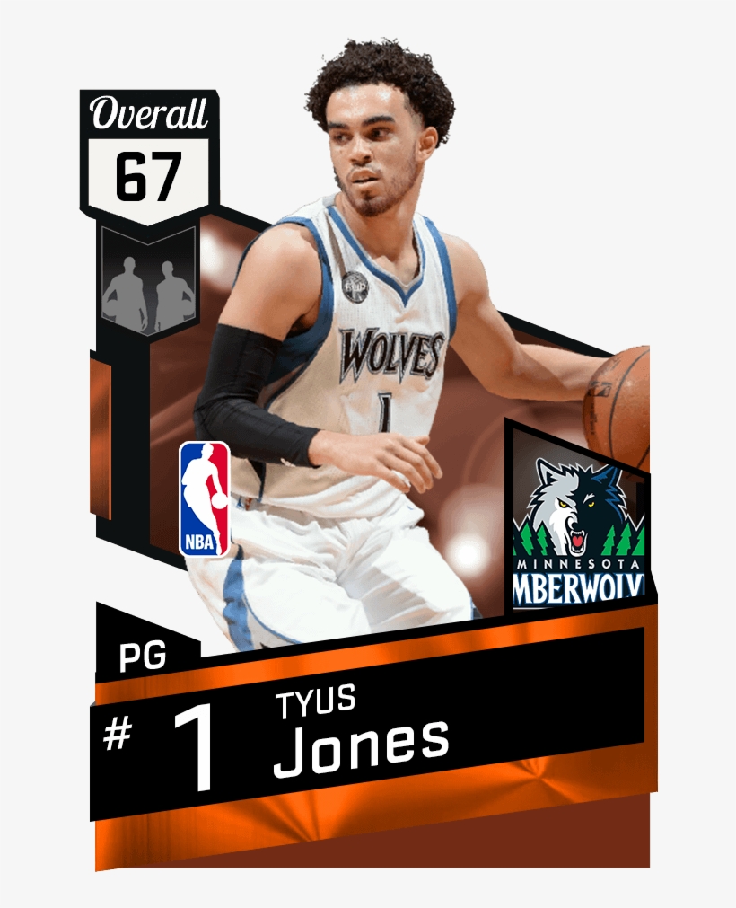 Mtdb Nba 2k17 - Tyus Jones 2k17, transparent png