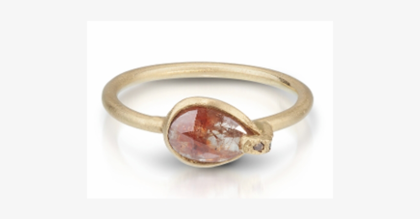 Counterbalance Series With Peach Rose Cut Diamond - Pink, transparent png