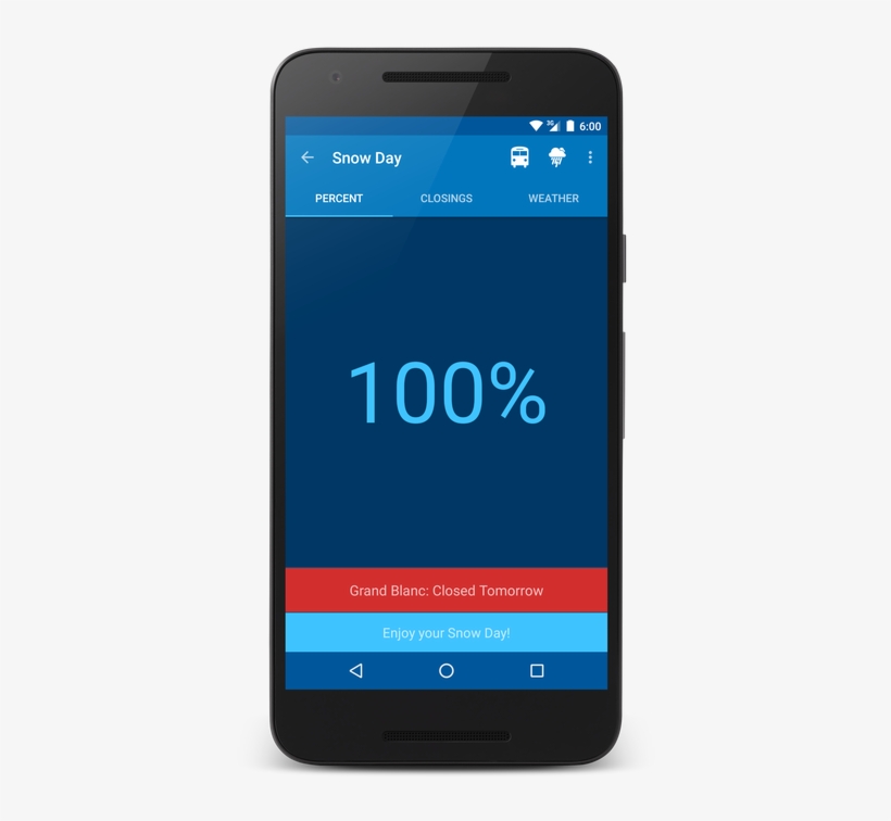 Grand Blanc Snow Day - Smartphone, transparent png