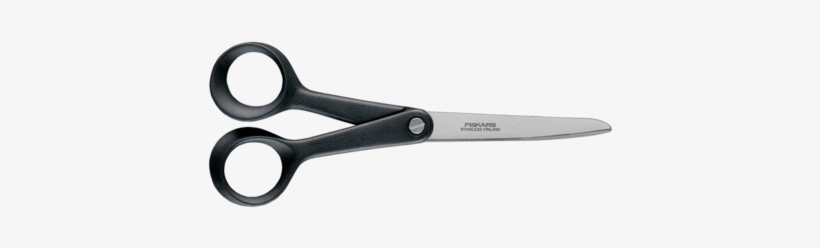 Handtool & Tailors Scissors - Fiskars Functional Form Black & White Universal, transparent png