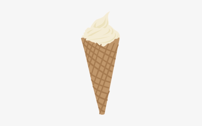 Ice Cream Cone Svg File Ice Cream Cone Svg Ice Cream - Soft Vanilla Ice Cream, transparent png