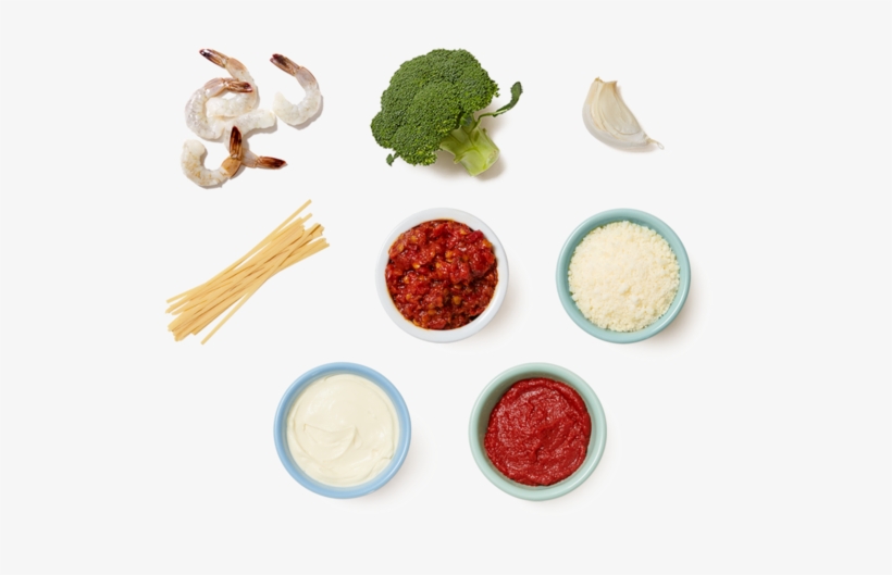 Spicy Shrimp Pasta With Garlic & Broccoli - Fettuccine Alfredo, transparent png
