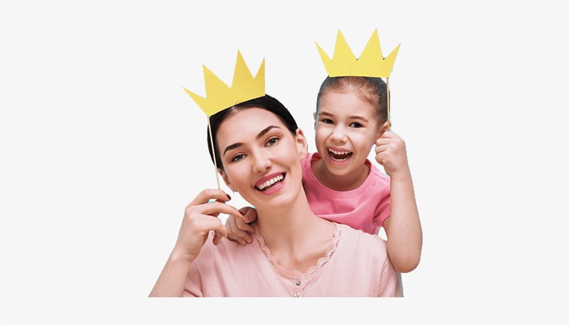 Mom And Daughter Pic Png, transparent png