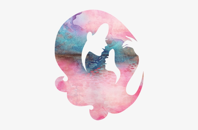 Silhouette Mother Daughter Wall Sticker Mother And Daughter Silhouette 374x459 Png Download Pngkit