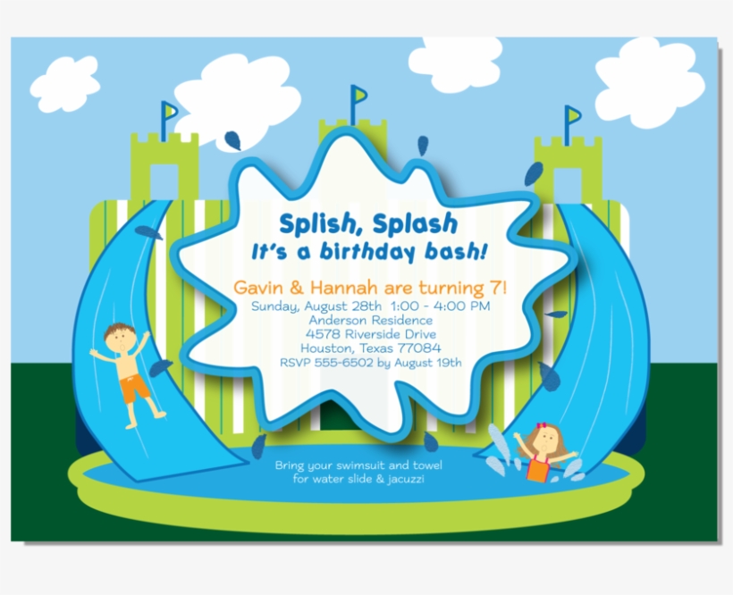 Splish Splash Castle Waterslide, transparent png