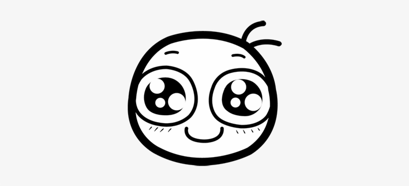Perytail's Cute Sticker Messages Sticker-3 - Cute Sticker Png Black And White, transparent png
