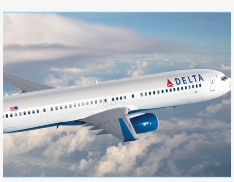 On My Trip To Manchester England I Am First Going To - Delta Airline Plane, transparent png