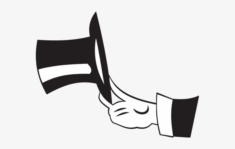 Cat In The Hat And The Sea - Black And White Magic Clipart, transparent png