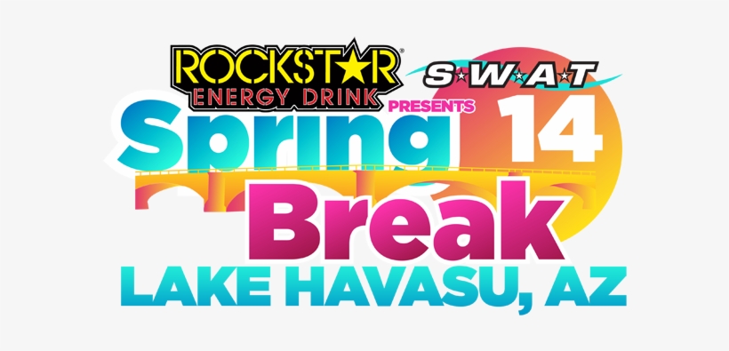 Spring Break 2014 Lake Havasu Swat The Leader In College - Rockstar Double Strength Diet Energy Drink, 4pk, transparent png