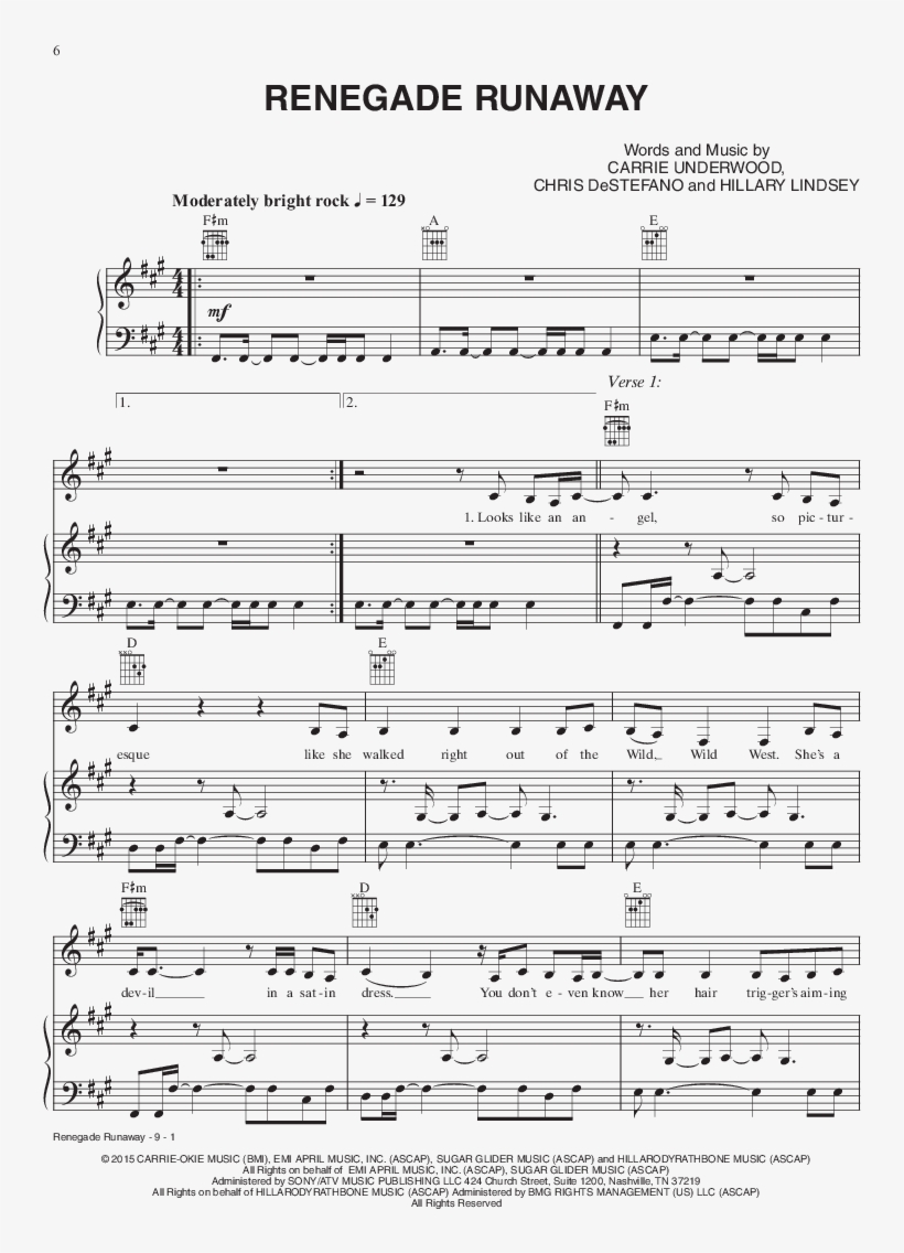 Storyteller By Carrie Underwood J W Pepper Sheet Music - Dirty Laundry Carrie Underwood Sheet Music, transparent png