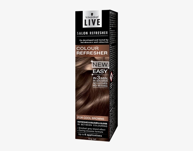 Refresher For Cool Browns - Schwarzkopf Live Salon Refresher, transparent png