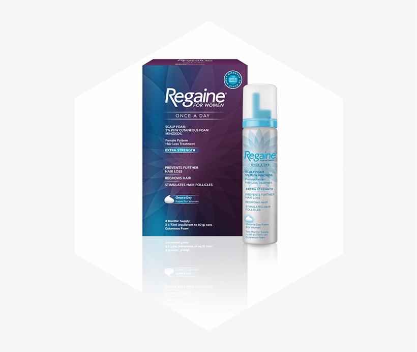 Regaine® For Women Hair Loss Foam Pack - Regaine For Women Scalp Foam 4 Month Supply, transparent png