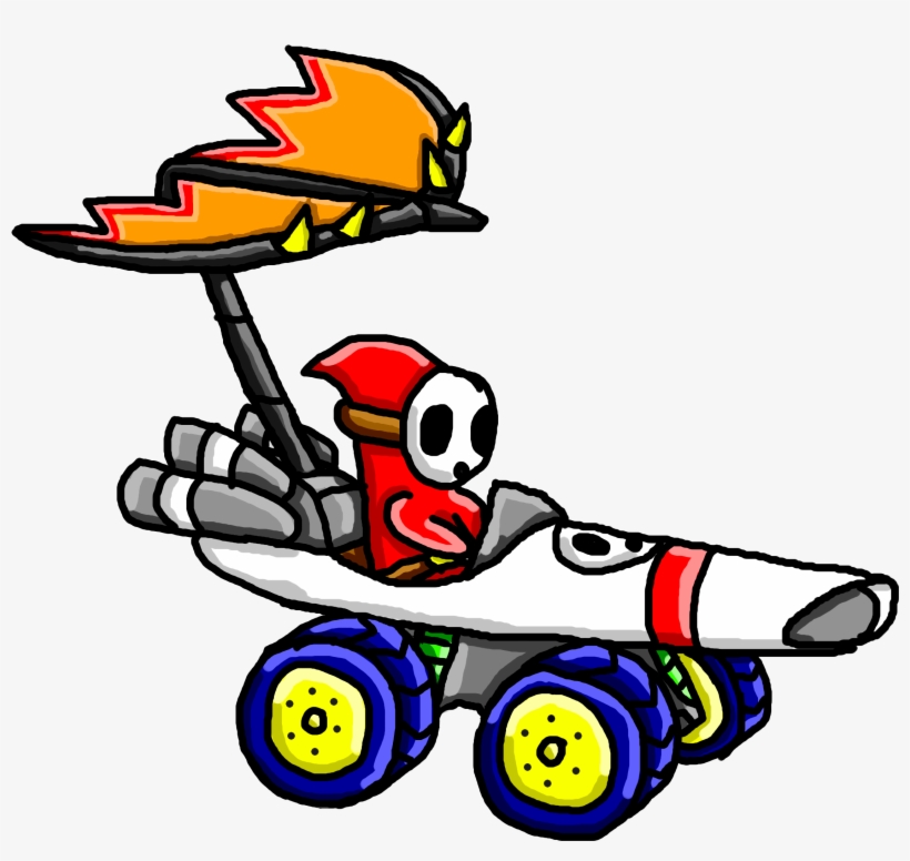 My Ride In Mario Kart - Shy Guy, transparent png