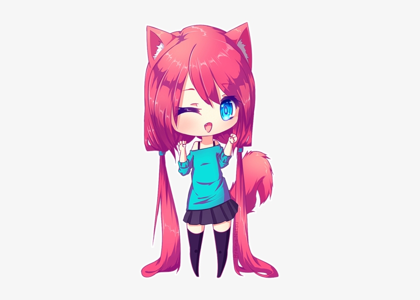 Pin By Change Is For The Weak On Anime - Anime Chibi Girl Neko, transparent png