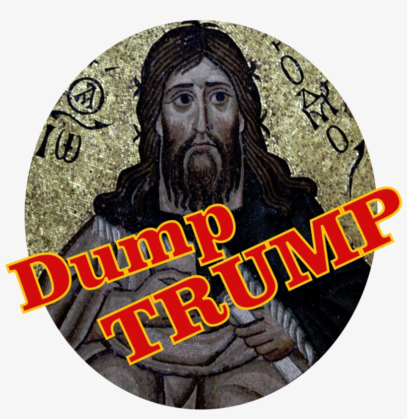 God Told Me Trump Is A Brown Eyed Mullet - Poster, transparent png