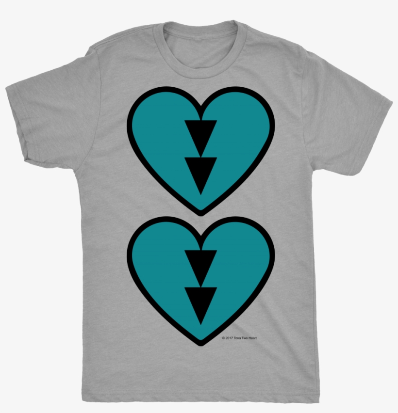 Turquoise Double Beat Mens T-shirt - Emblem, transparent png