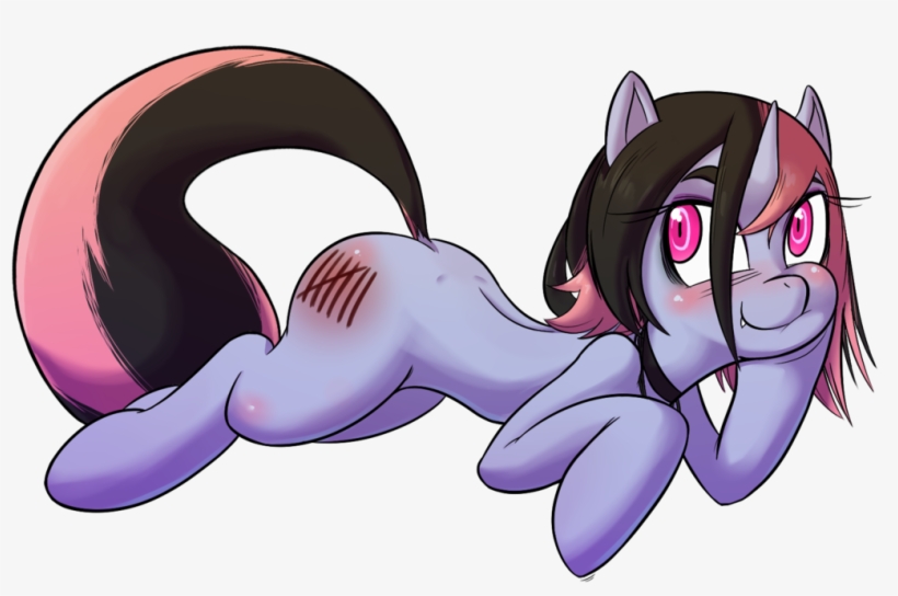 Colormute, Fangs, Female, Laying Down, Mare, Oc, Oc - Cartoon, transparent png
